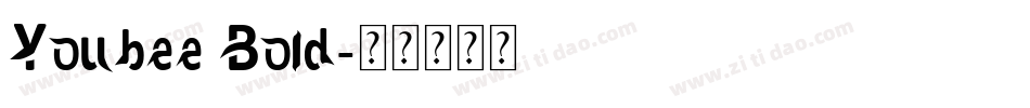 Youbee Bold字体转换